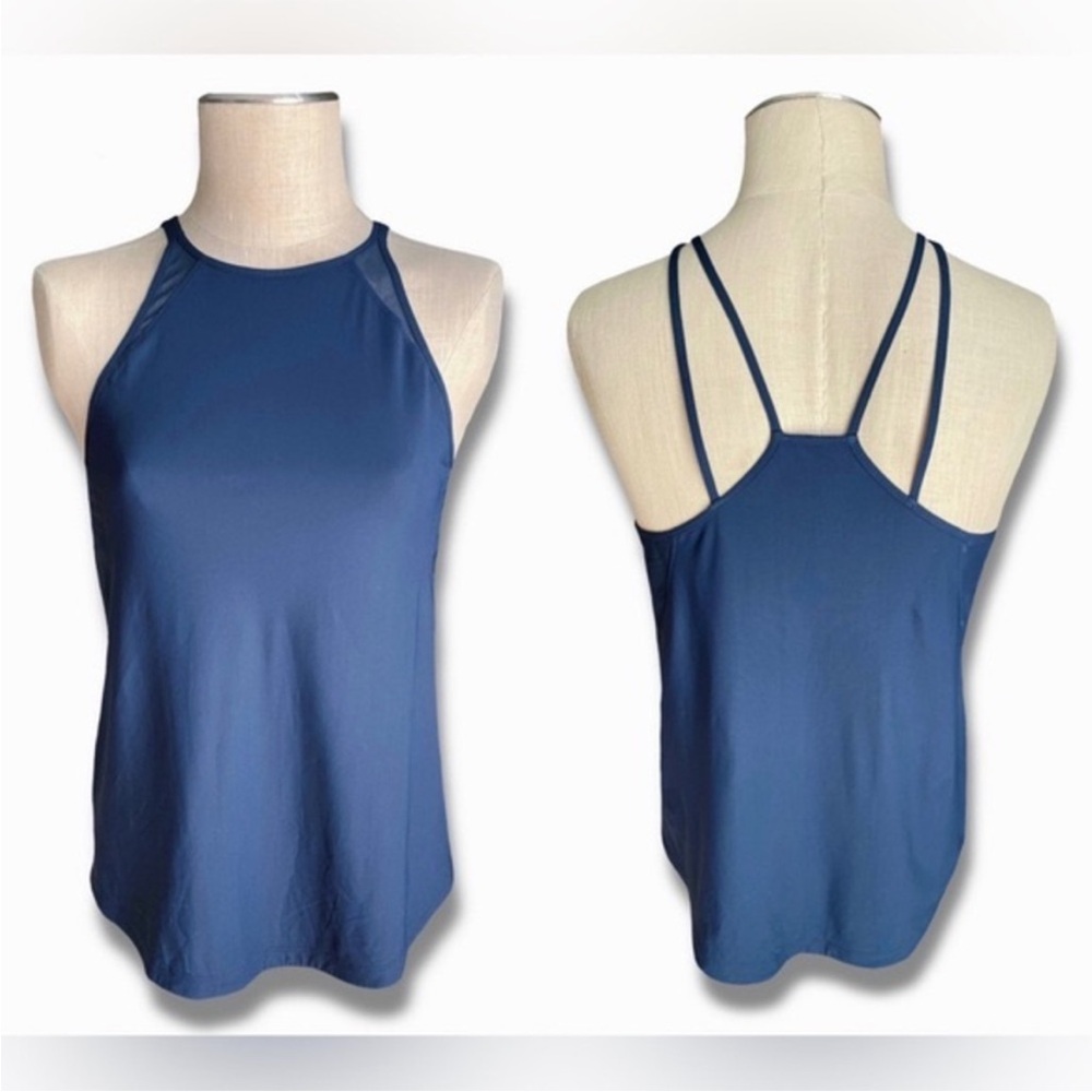 Lululemon Run Off Route Tank In True Navy